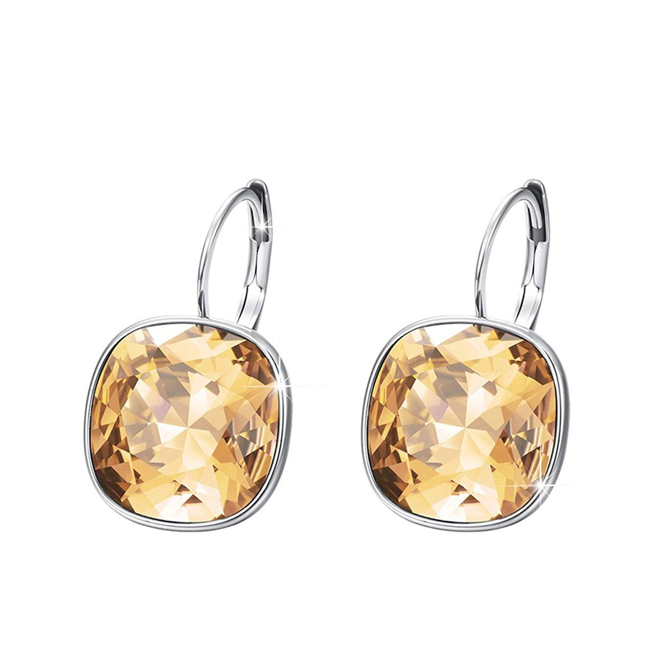 0.55 CT Mini Bella Leverback Earring - 4 Options Available ITALY Design Elsy Style Earring