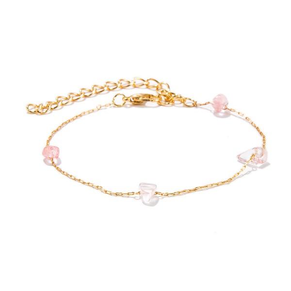 5 Piece Pink Crystal Celestial Bracelet Set ITALY Design Elsy Style Bracelet