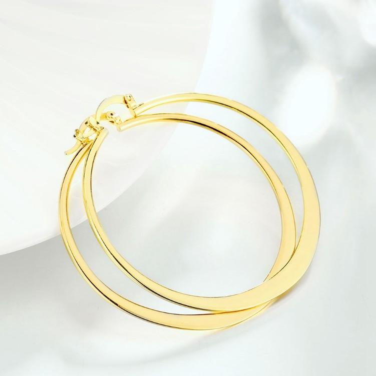 60mm 18K Gold Plated Hoop Earrings Elsy Style Earring