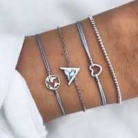 Celestial Marble Crystals and Gemstone 5 Piece Bracelet Set - 25+ Styles Available Elsy Style Bracelet