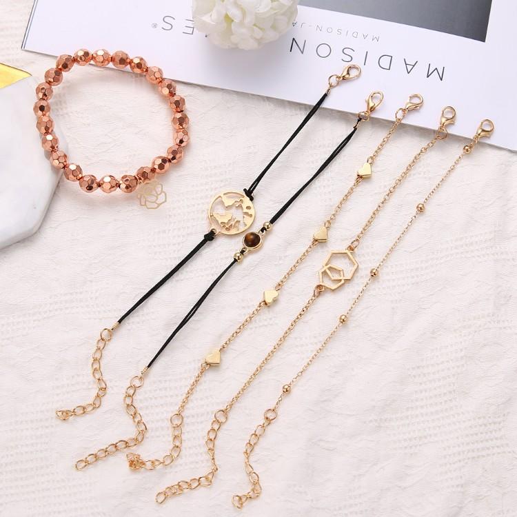 Chemist Around the World Rose Gold 6 Piece Set Elsy Style Bracelet