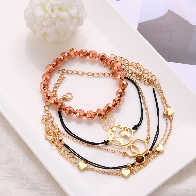 Chemist Around the World Rose Gold 6 Piece Set Elsy Style Bracelet