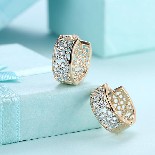 Filigree Wired Out Earrings in 14K Gold Elsy Style Earring