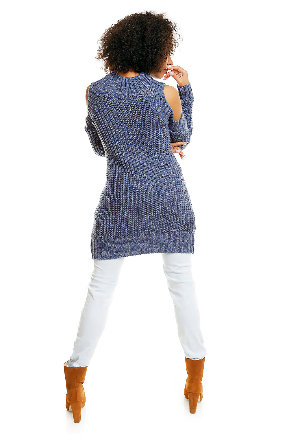 Hard-knitted jumper model 84345 Elsy Style Sweaters, Pullovers, Jumpers, Turtlenecks, Boleros, Shrugs