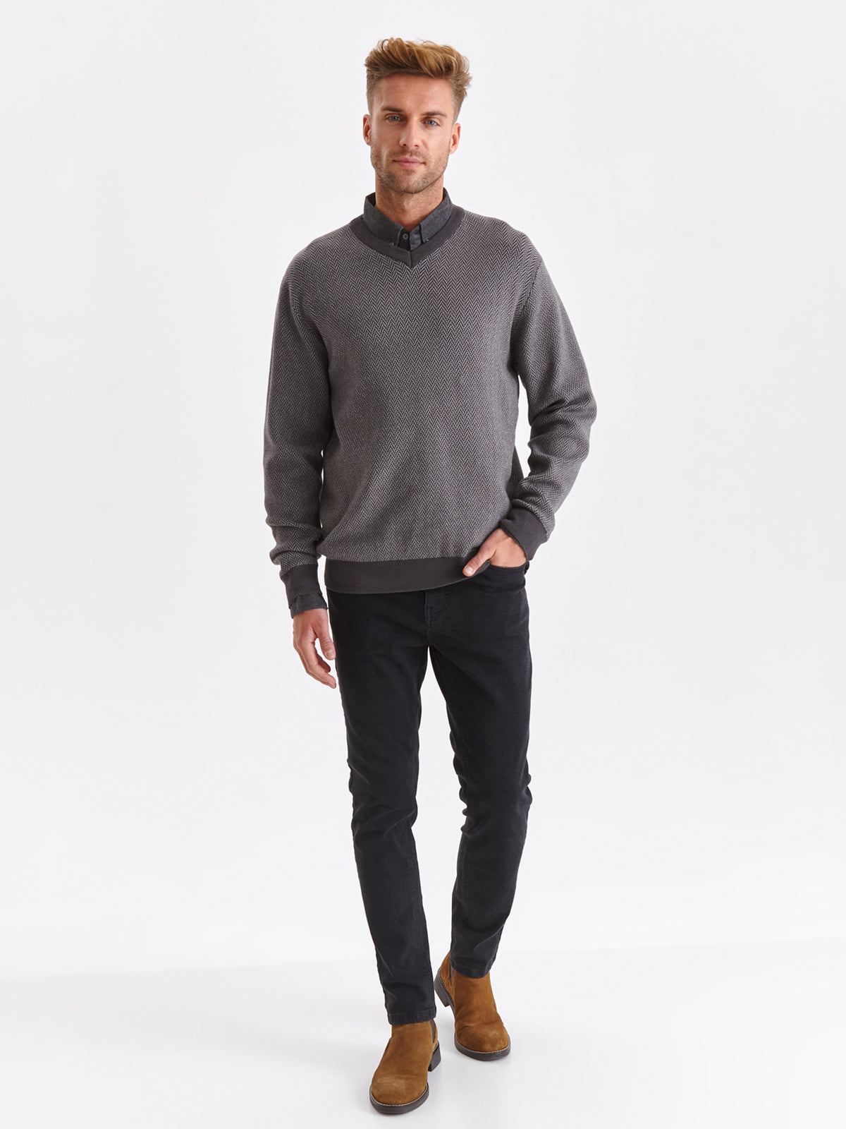 Jumper model 174252 Elsy Style Cardigans, Pullovers, Turtlenecks for Men