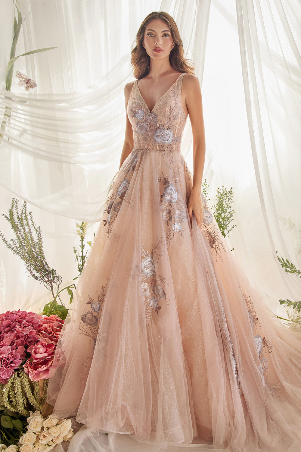 LILIAN TULLE BALL GOWN ALA0893 Elsy Style All dresses