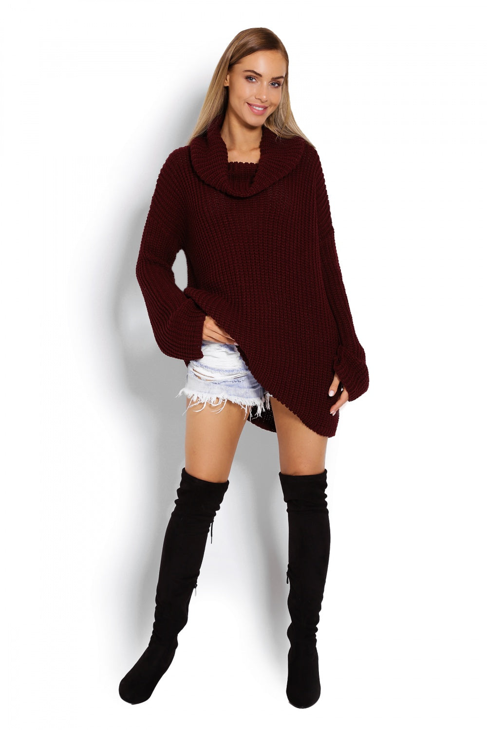 Long jumper model 122929 Elsy Style Sweaters, Pullovers, Jumpers, Turtlenecks, Boleros, Shrugs