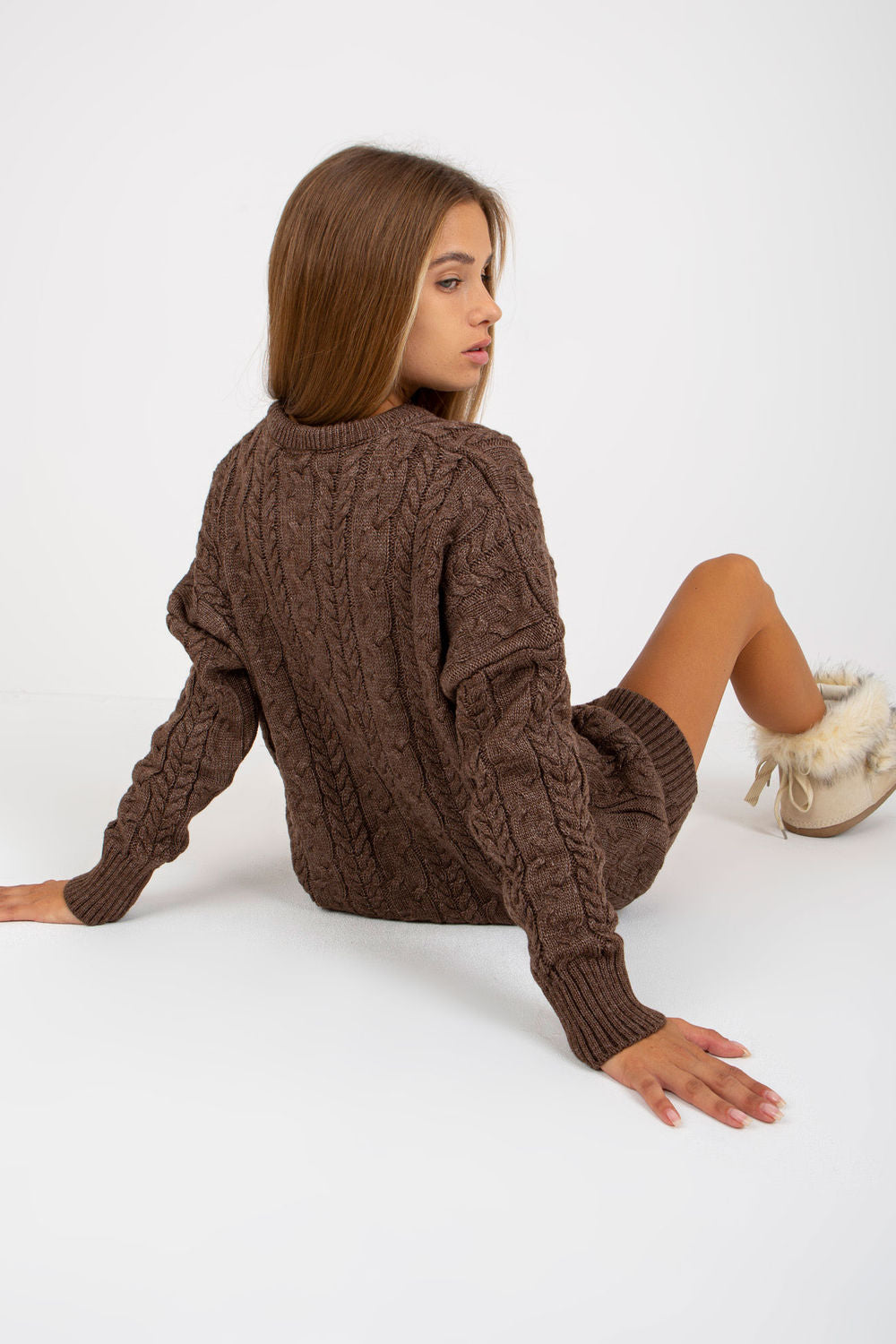 Long jumper model 174737 Elsy Style Sweaters, Pullovers, Jumpers, Turtlenecks, Boleros, Shrugs