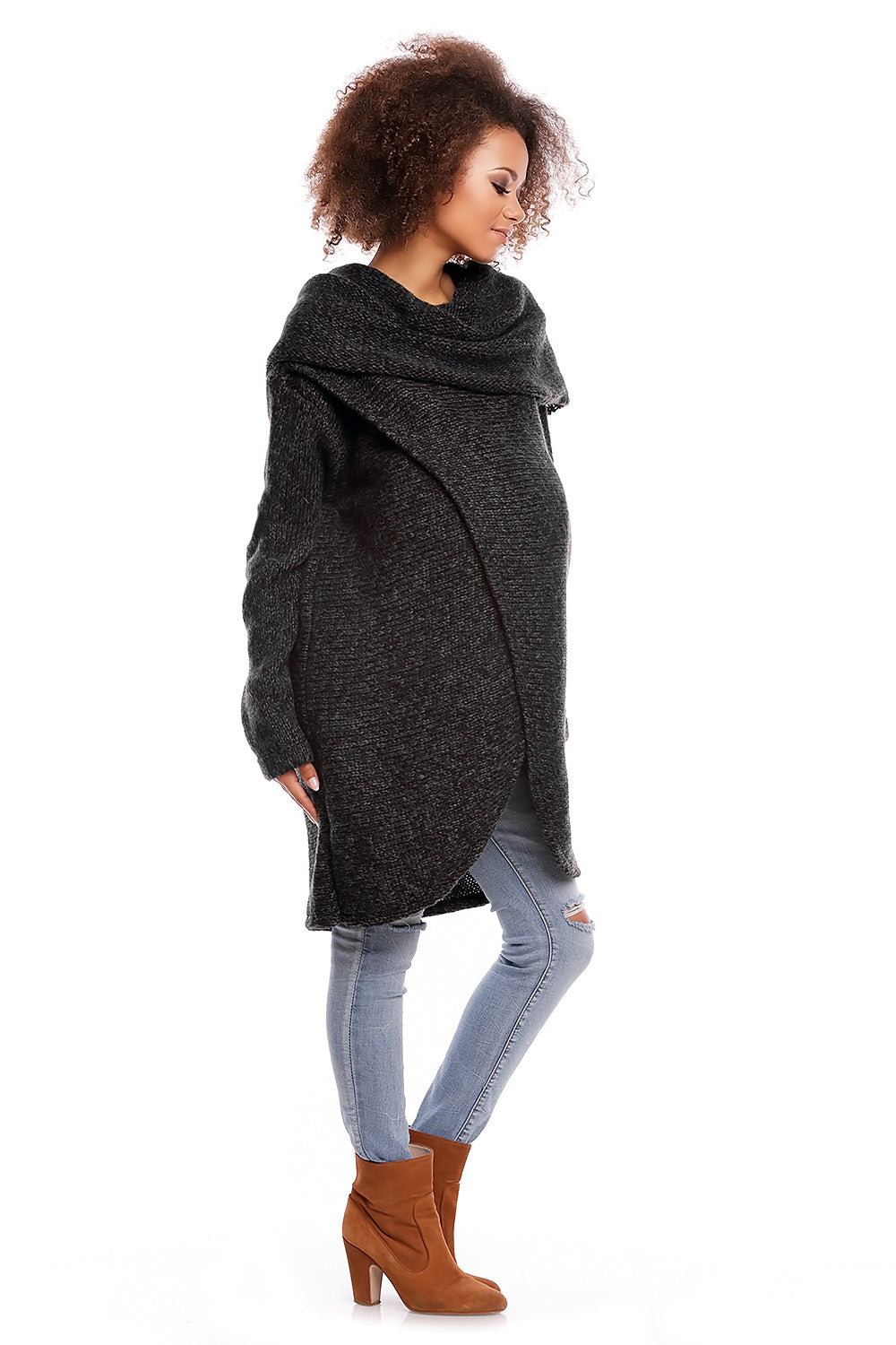 Long jumper model 84291 Elsy Style Sweaters, Pullovers, Jumpers, Turtlenecks, Boleros, Shrugs