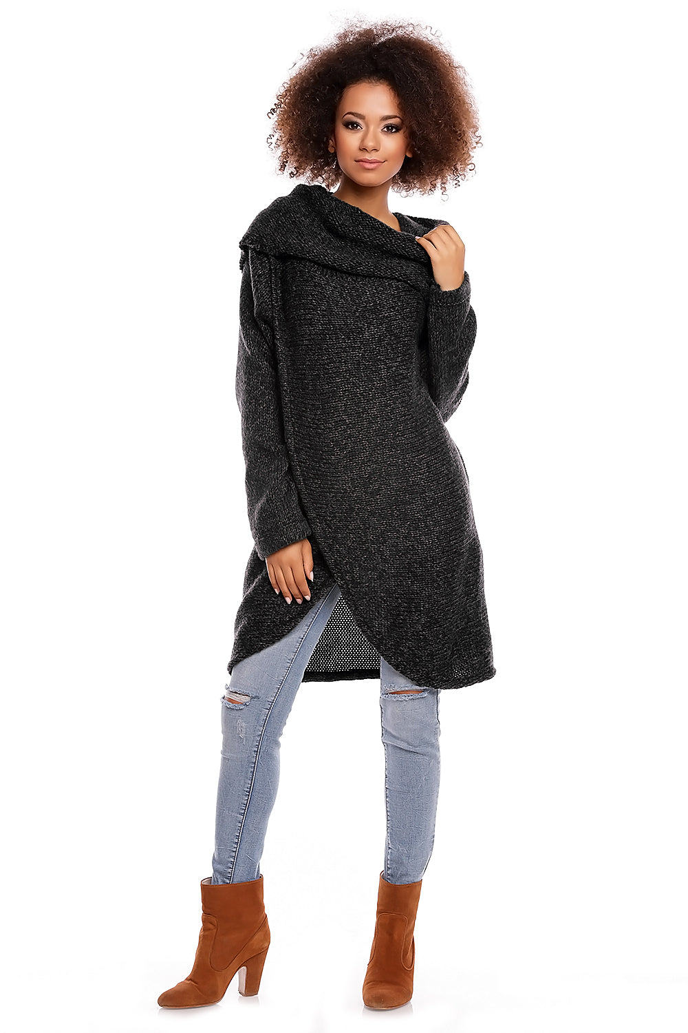 Long jumper model 84298 Elsy Style Sweaters, Pullovers, Jumpers, Turtlenecks, Boleros, Shrugs