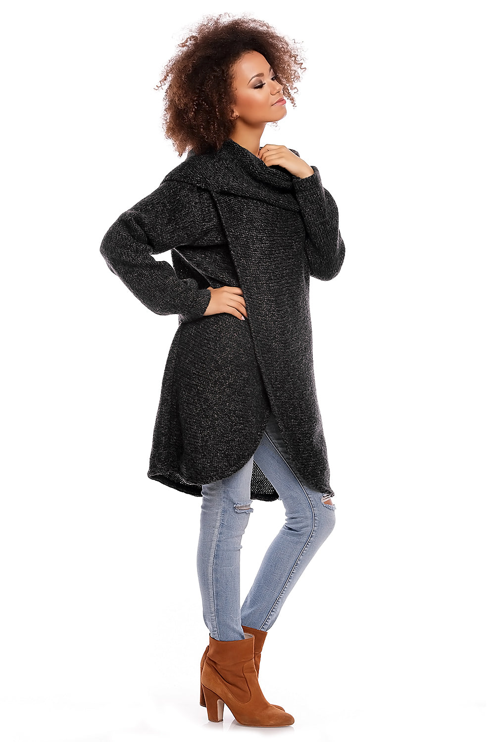 Long jumper model 84298 Elsy Style Sweaters, Pullovers, Jumpers, Turtlenecks, Boleros, Shrugs