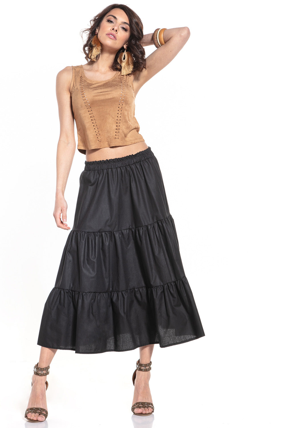 Long skirt model 152899 Elsy Style Skirts