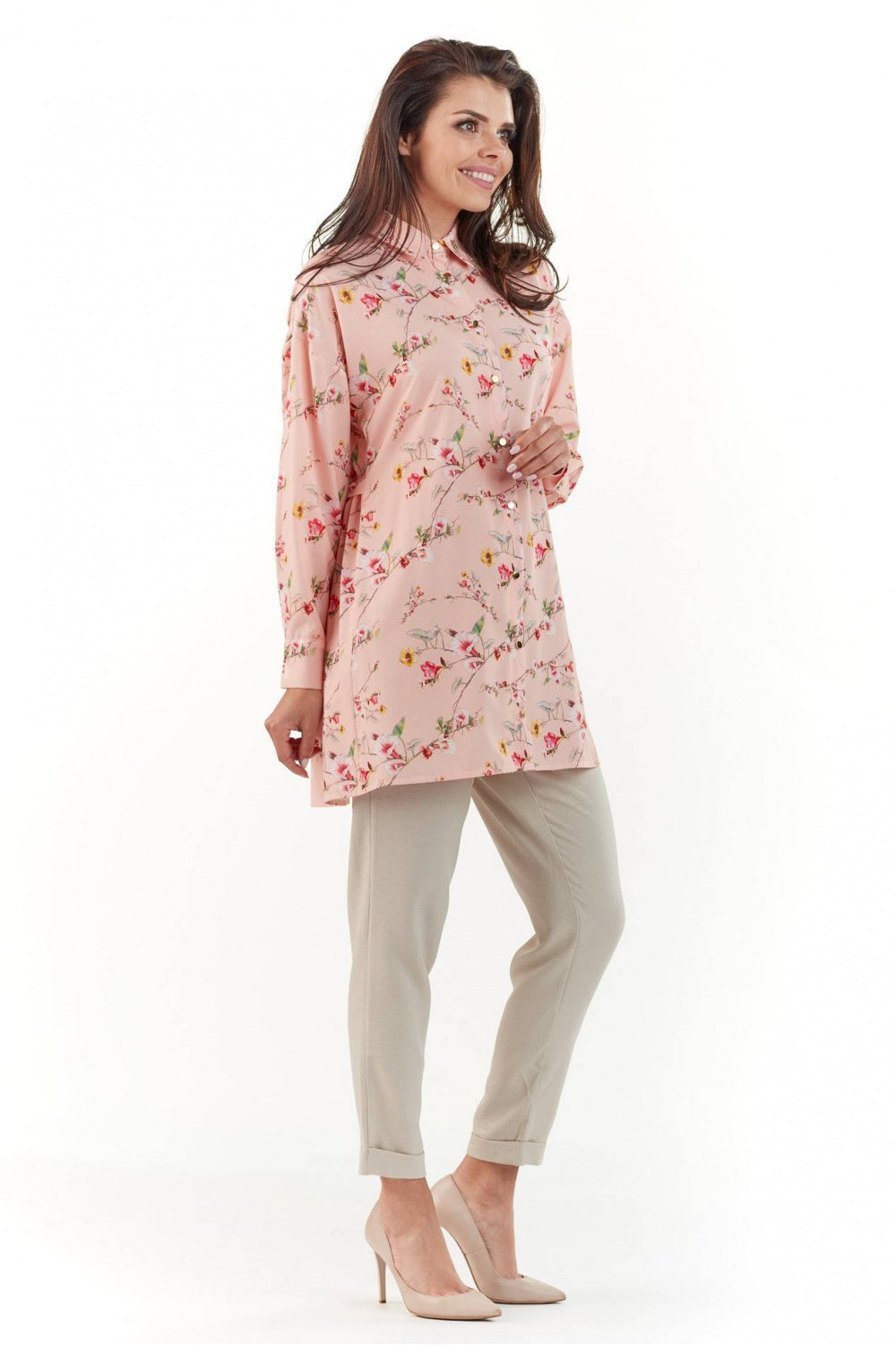 Long sleeve shirt model 140058 Elsy Style Shirts for Women