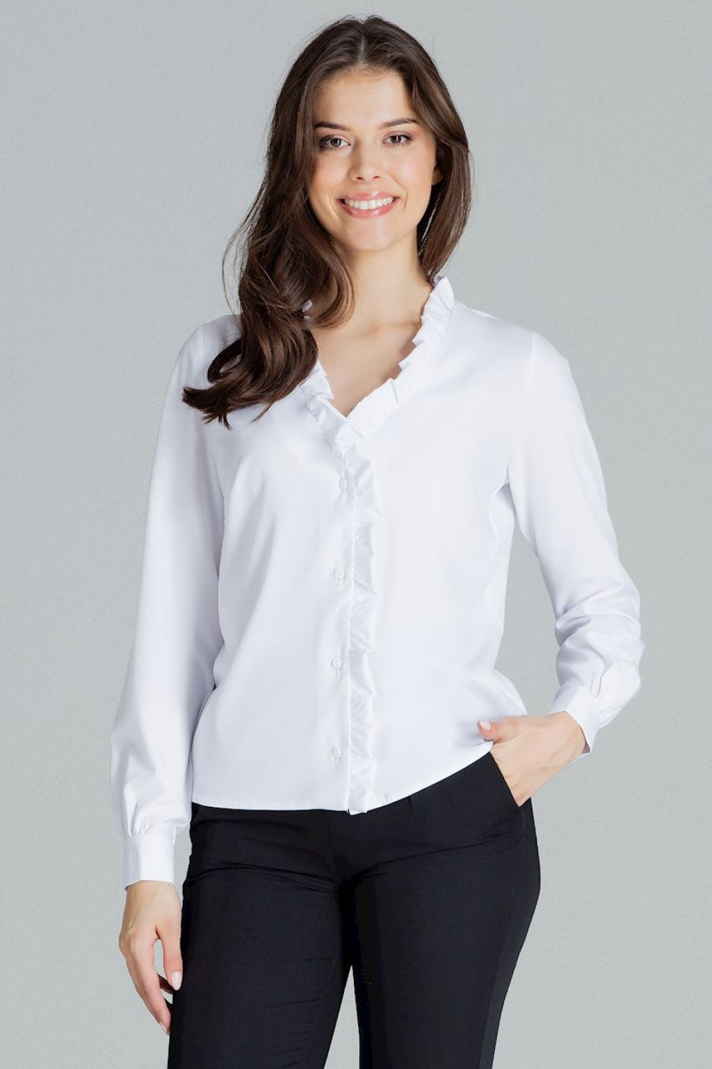 Long sleeve shirt model 143921 Elsy Style Shirts for Women