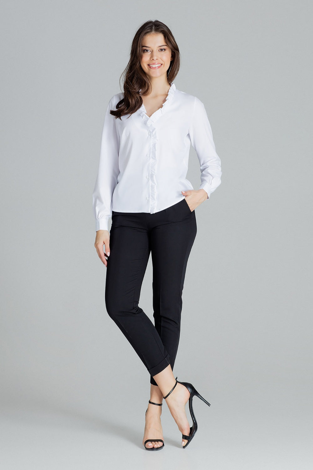 Long sleeve shirt model 143921 Elsy Style Shirts for Women