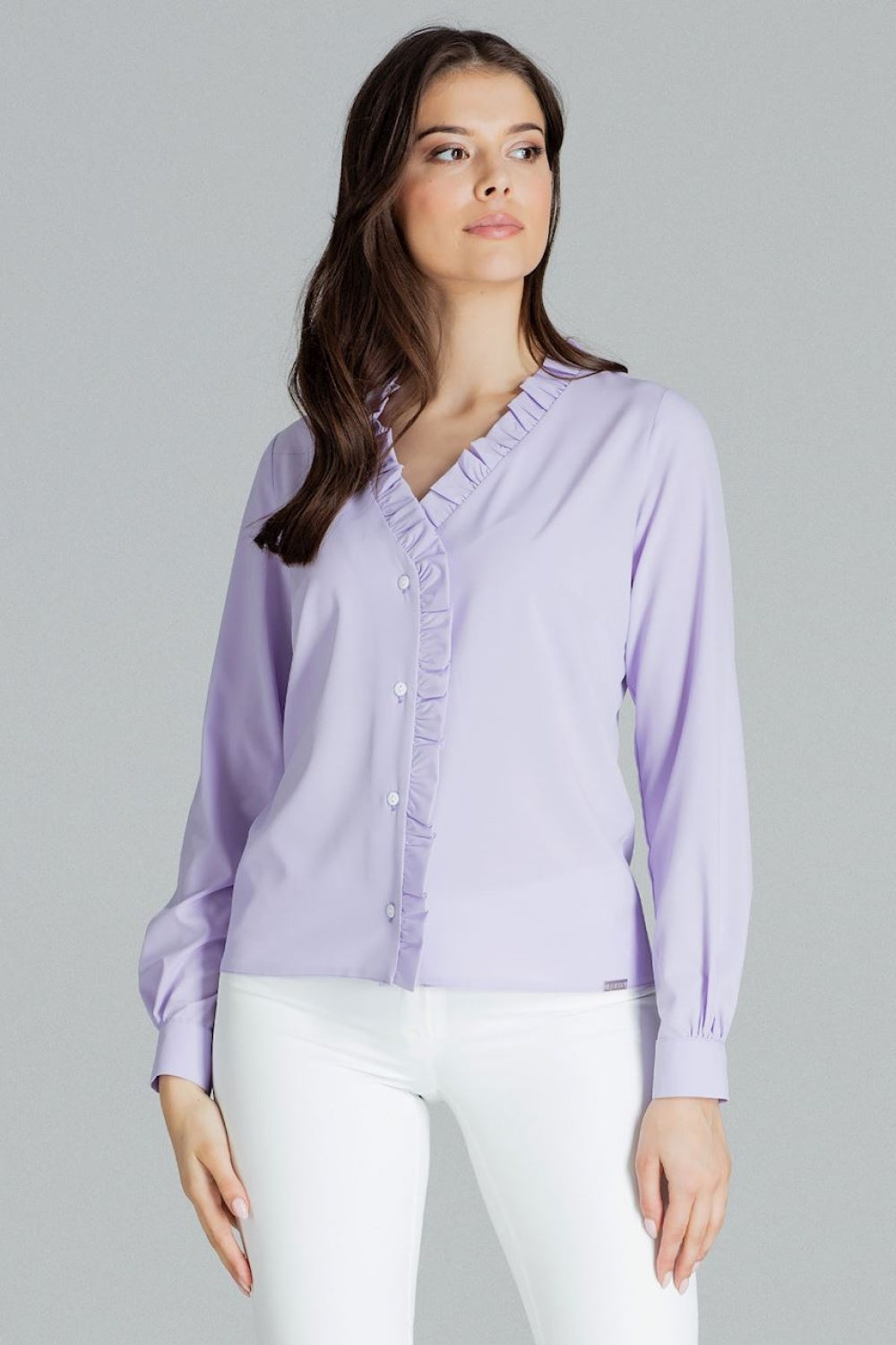 Long sleeve shirt model 143923 Elsy Style Shirts for Women