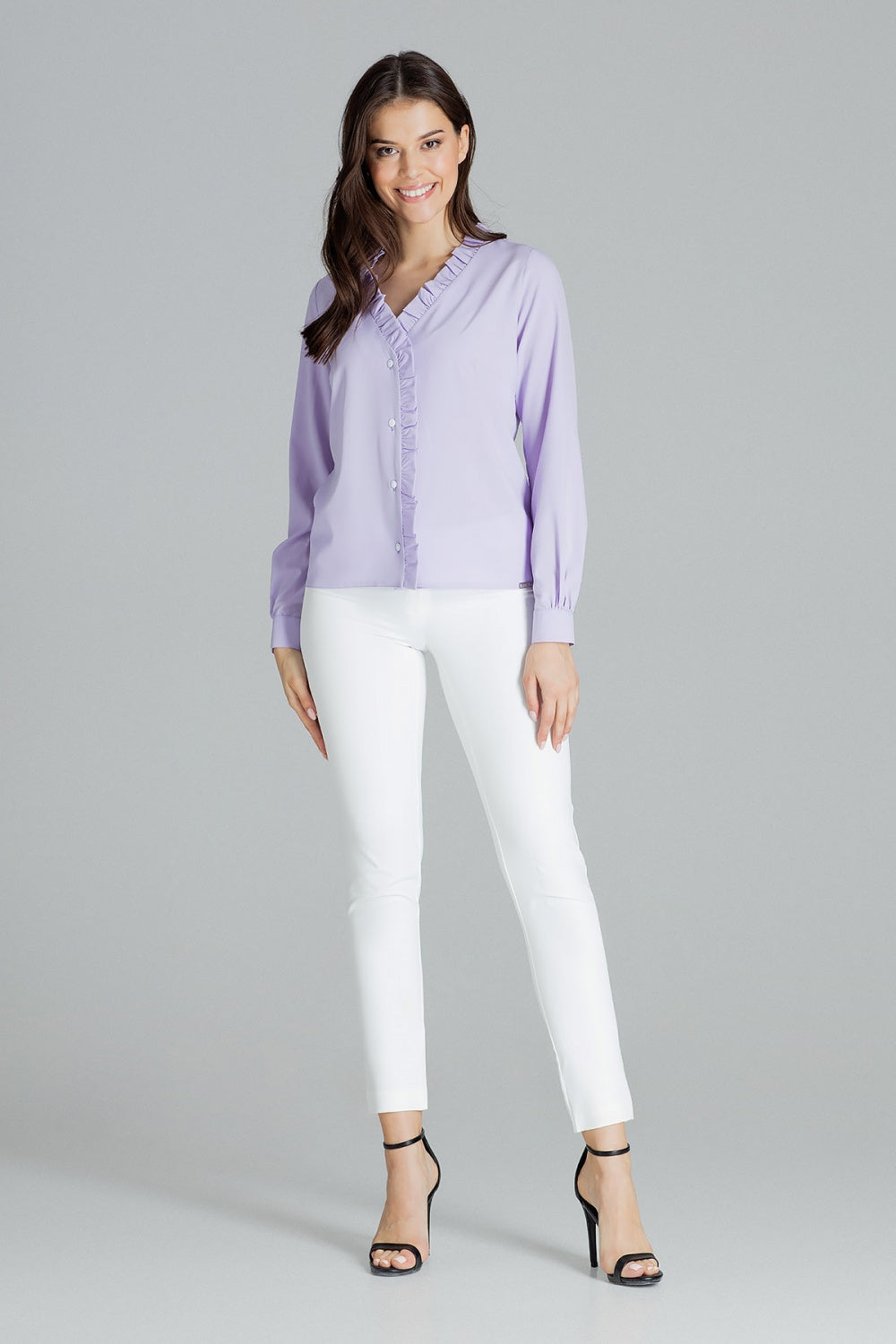 Long sleeve shirt model 143923 Elsy Style Shirts for Women