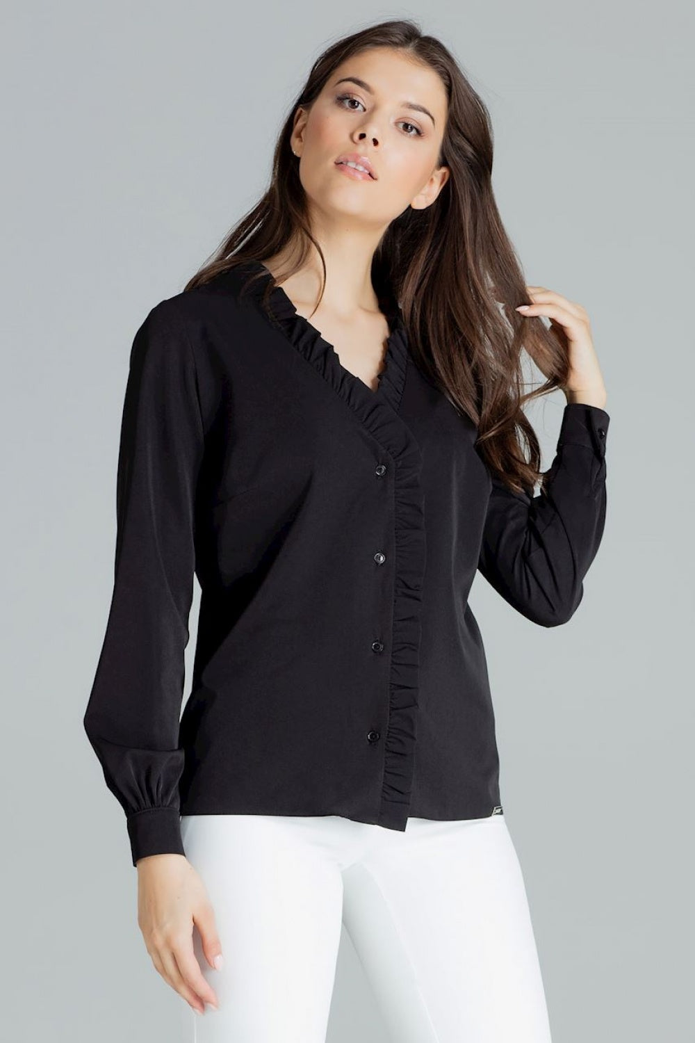 Long sleeve shirt model 143924 Elsy Style Shirts for Women