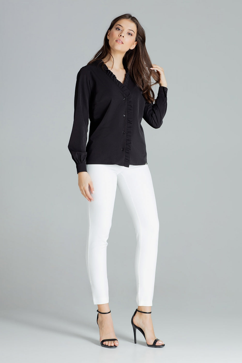 Long sleeve shirt model 143924 Elsy Style Shirts for Women