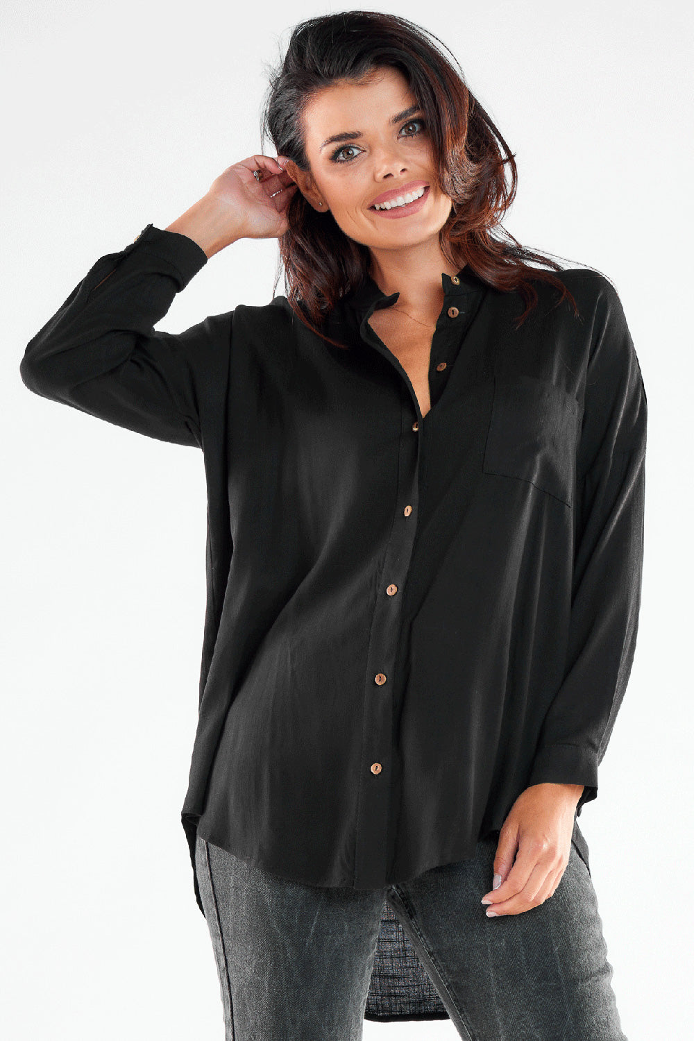 Long sleeve shirt model 173923 Elsy Style Shirts for Women