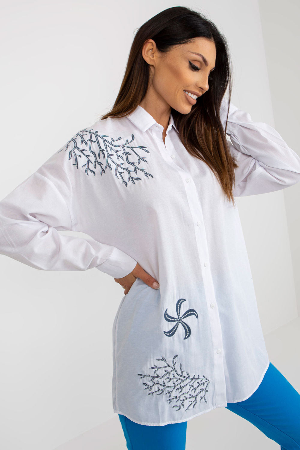 Long sleeve shirt model 181627 Elsy Style Shirts for Women