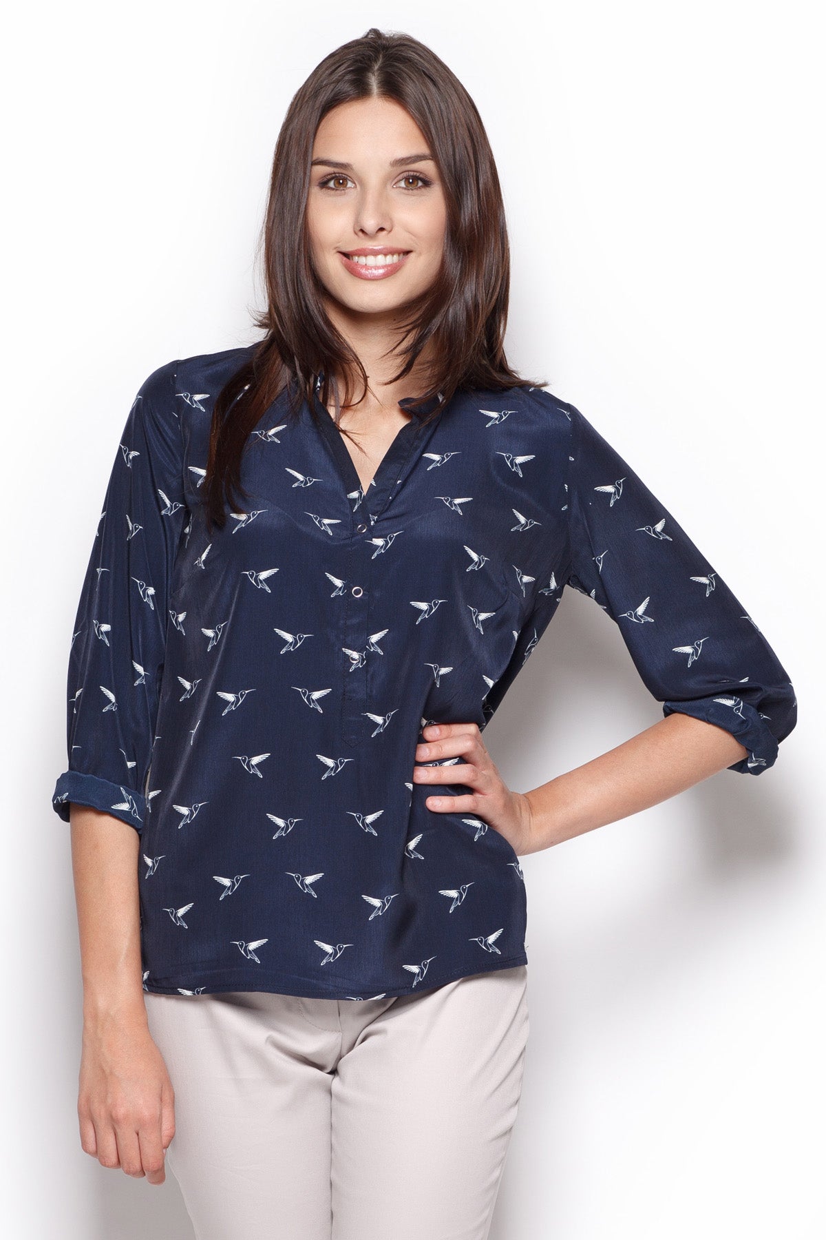 Long sleeve shirt model 44286 Elsy Style Shirts for Women