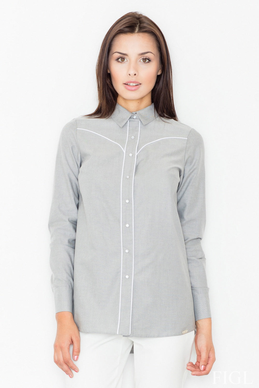 Long sleeve shirt model 61516 Elsy Style Shirts for Women