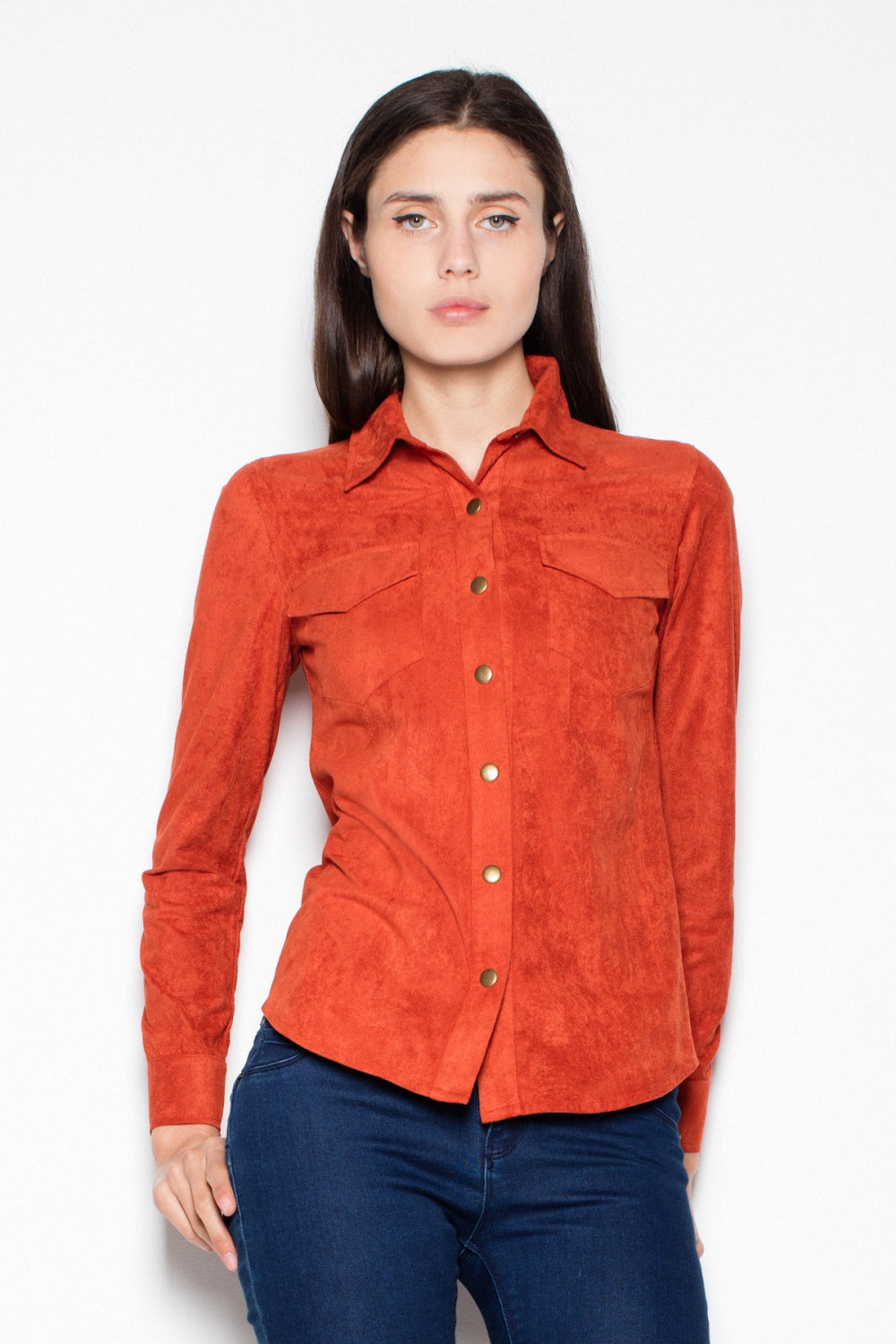 Long sleeve shirt model 77463 Elsy Style Shirts for Women