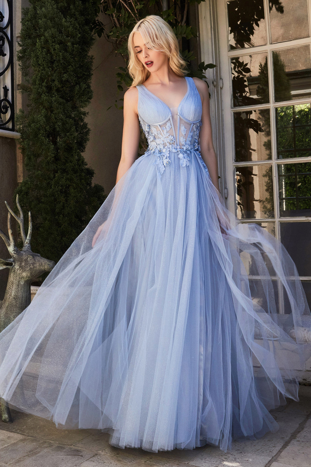 MEGARA TULLE GOWN ALA1057 Elsy Style All dresses