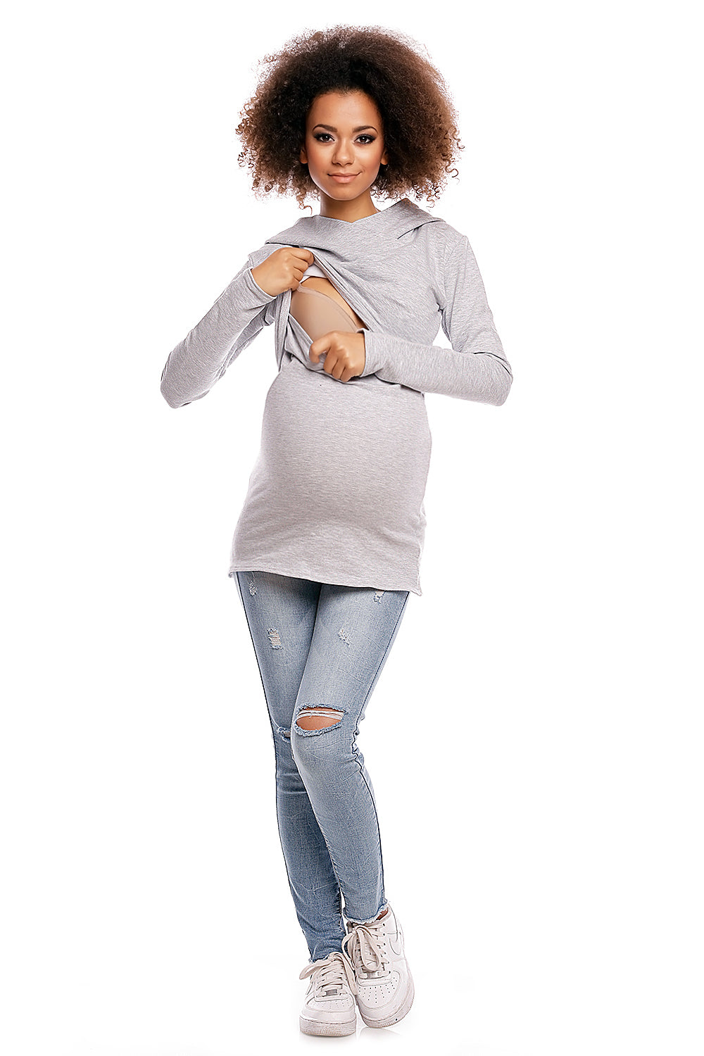 Maternity sweatshirt model 84459 Elsy Style Sweatshirts for Women