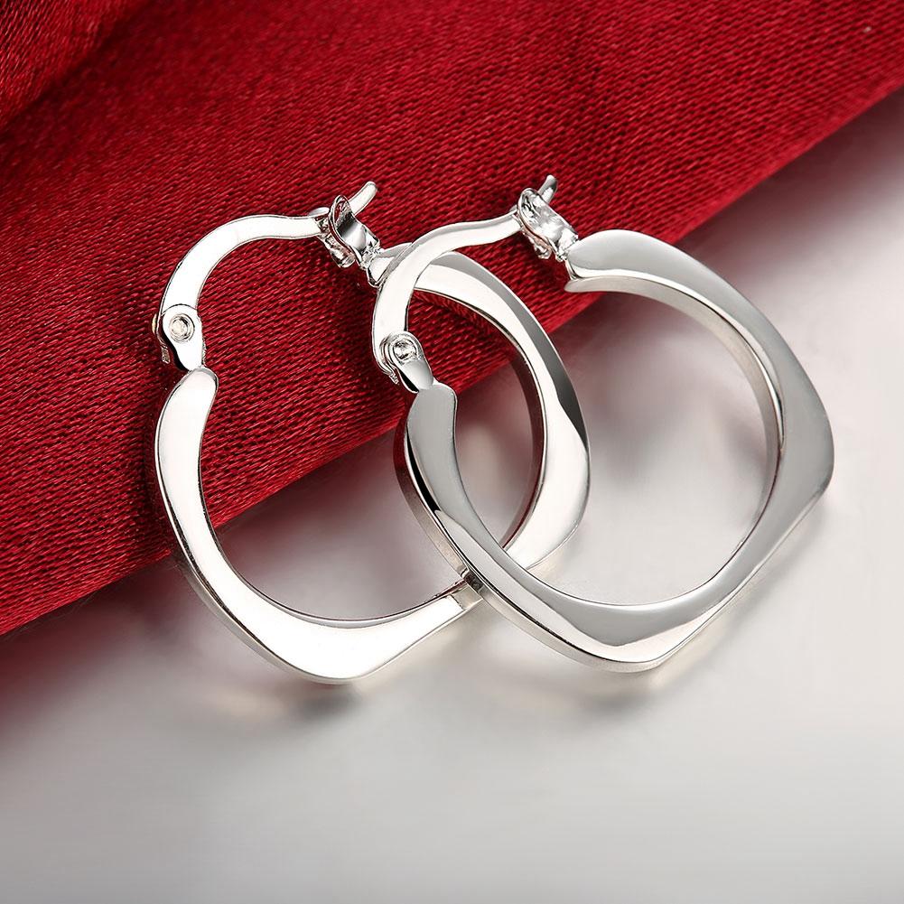 Mini Small Hoop Earring in 18K White Gold Plated Elsy Style Earring