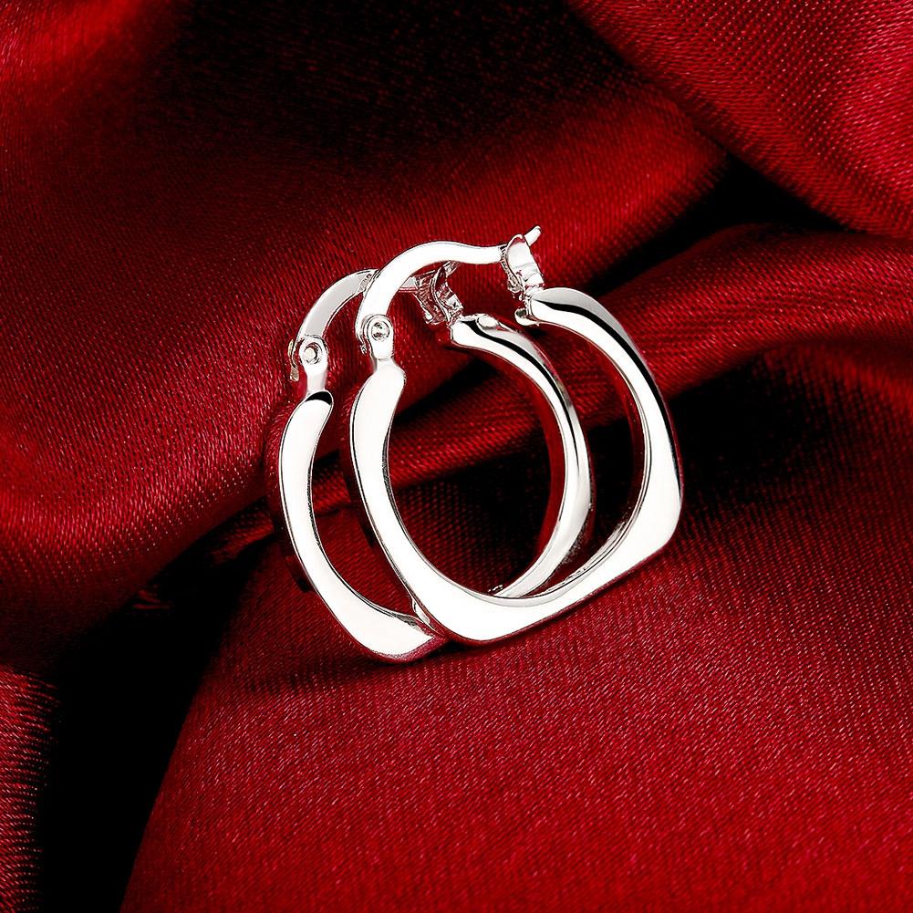 Mini Small Hoop Earring in 18K White Gold Plated Elsy Style Earring