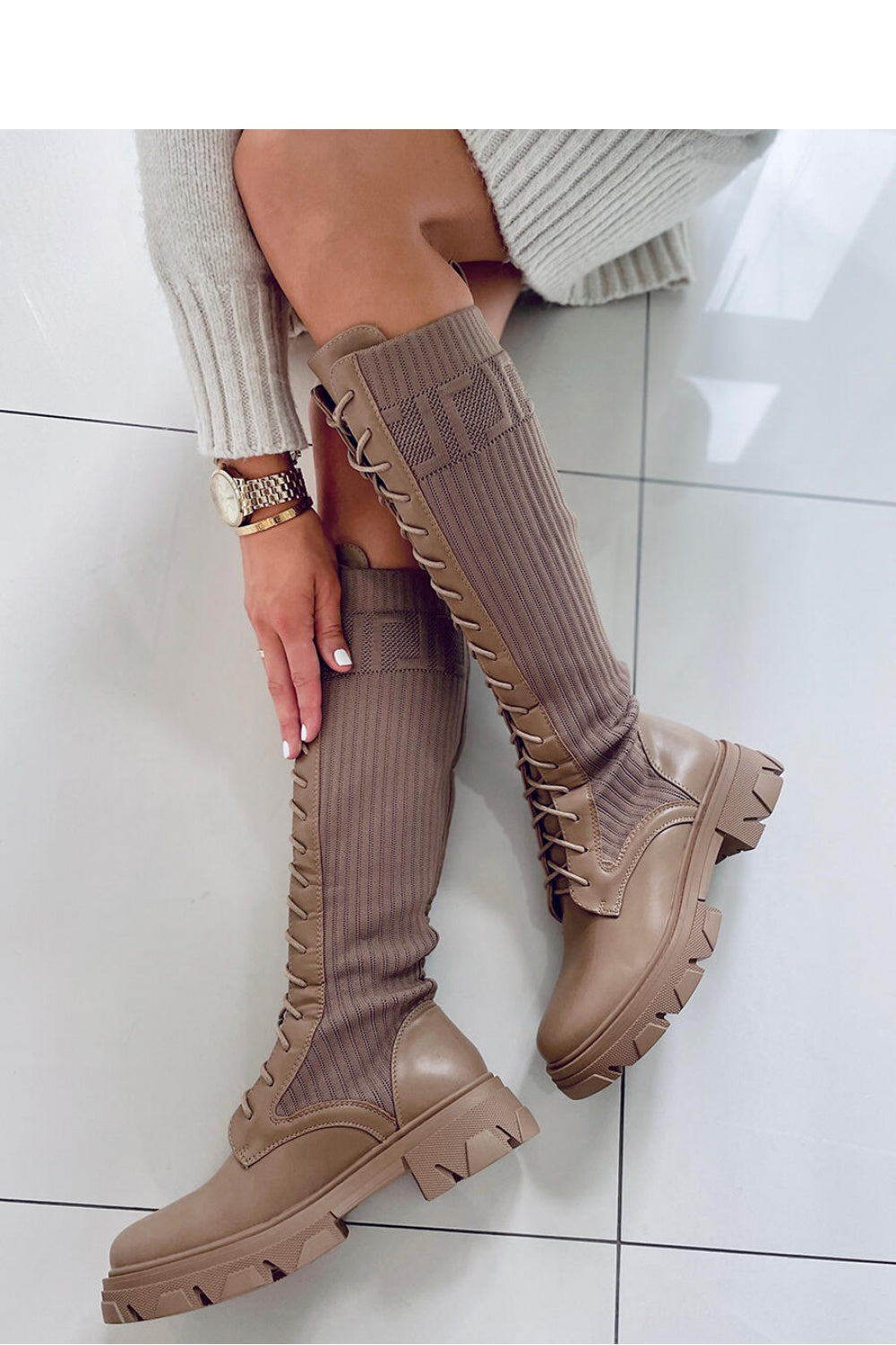 Officer boots model 171600 Elsy Style Over the Knee High Boots, Thigh High Boots