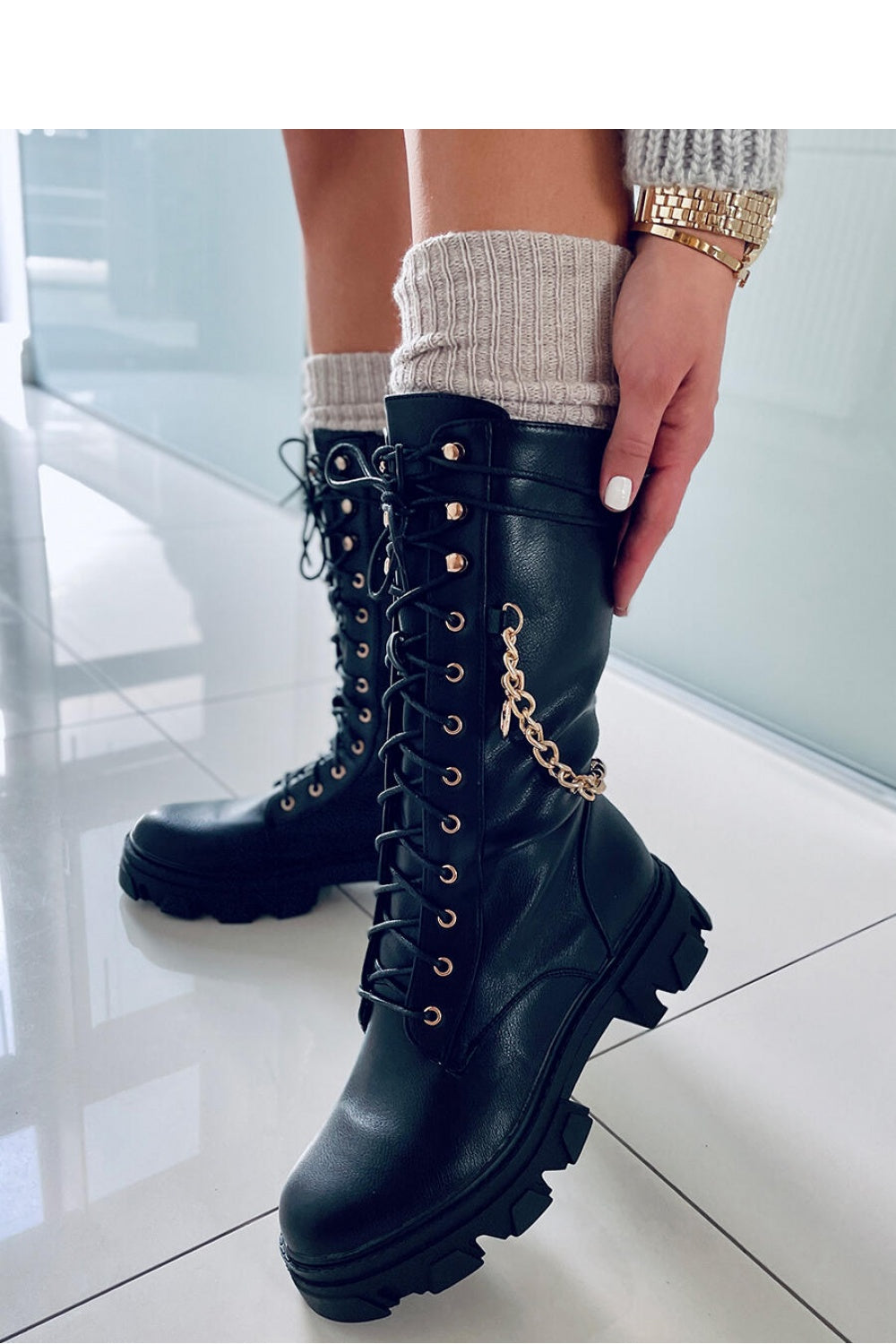 Officer boots model 172577 Elsy Style Over the Knee High Boots, Thigh High Boots