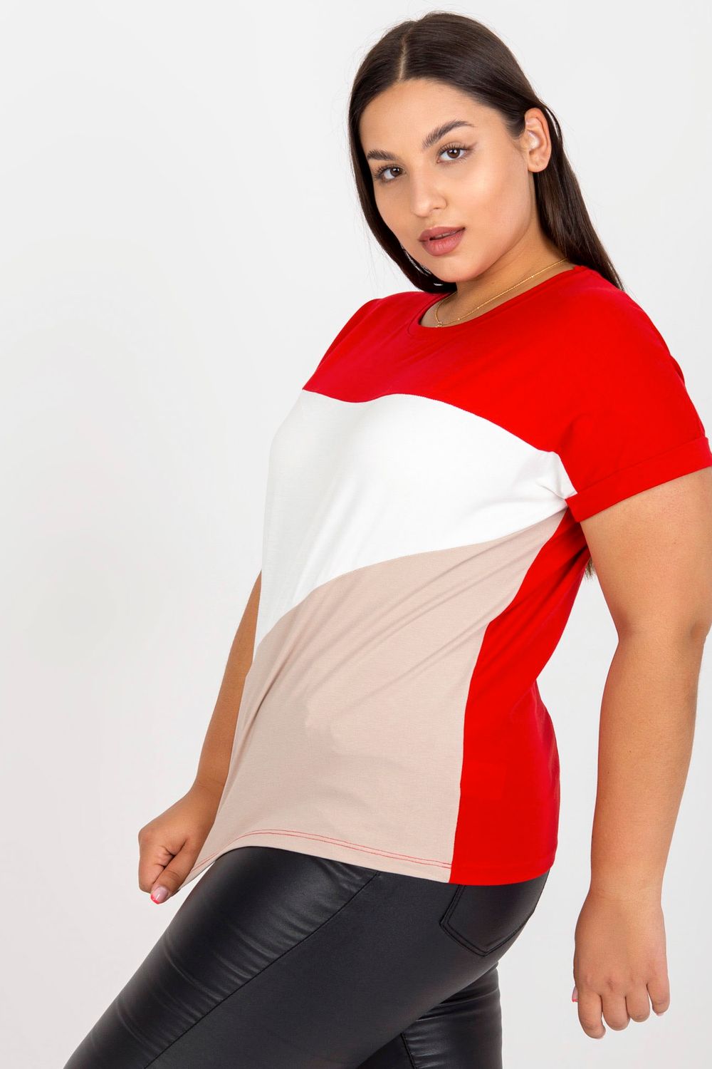 Plus size T-shirt model 166733 Elsy Style T-shirts plus size