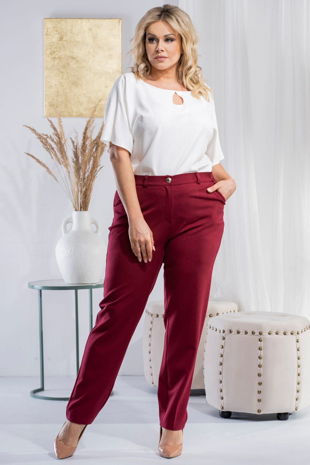 Plus size Trousers model 180475 Elsy Style Plus size Trousers