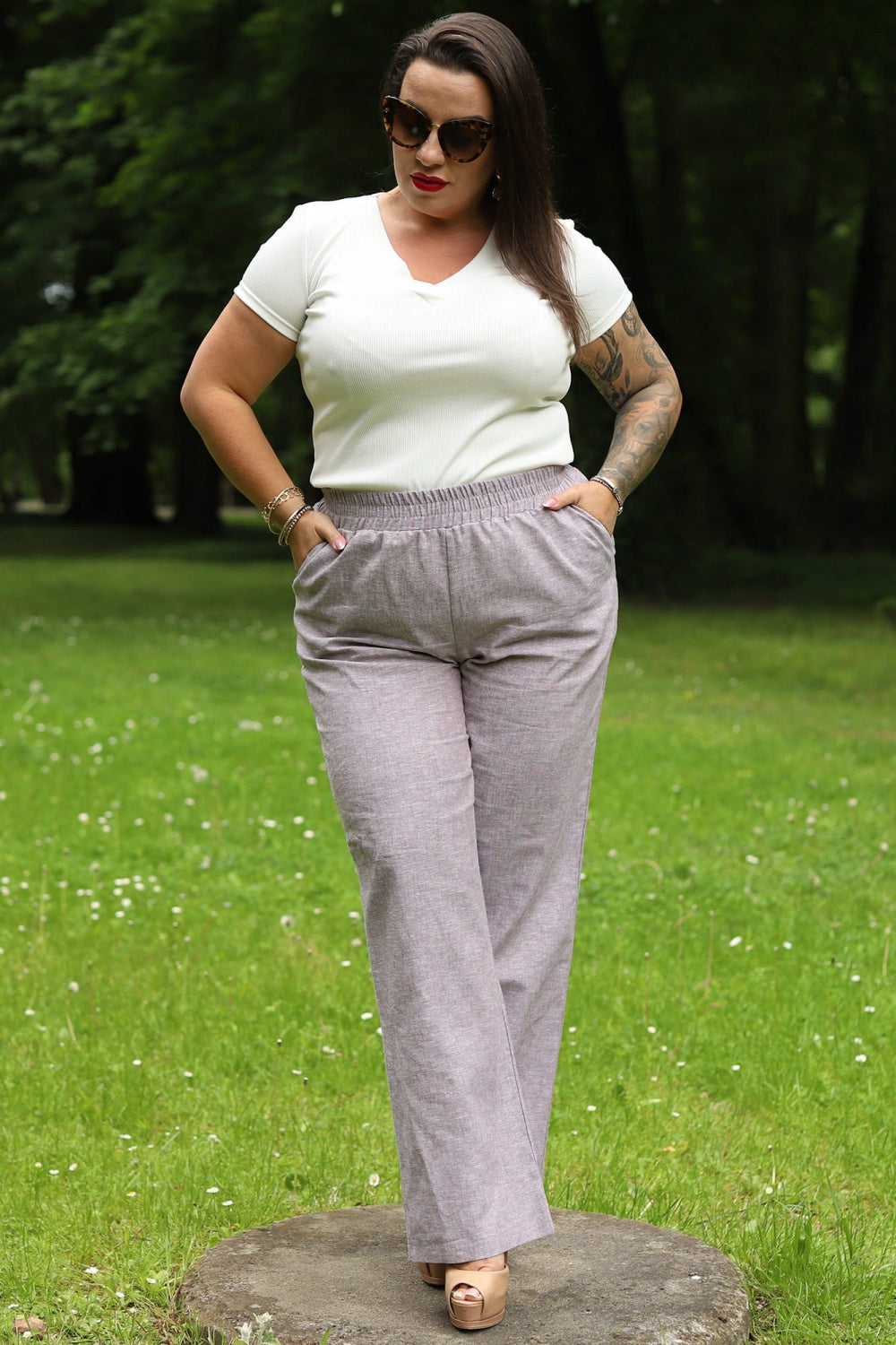 Plus size Trousers model 180480 Elsy Style Plus size Trousers