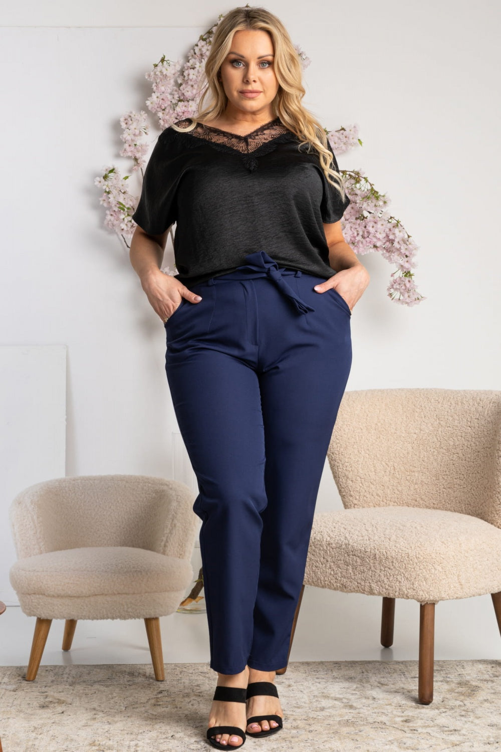 Plus size Trousers model 180490 Elsy Style Plus size Trousers