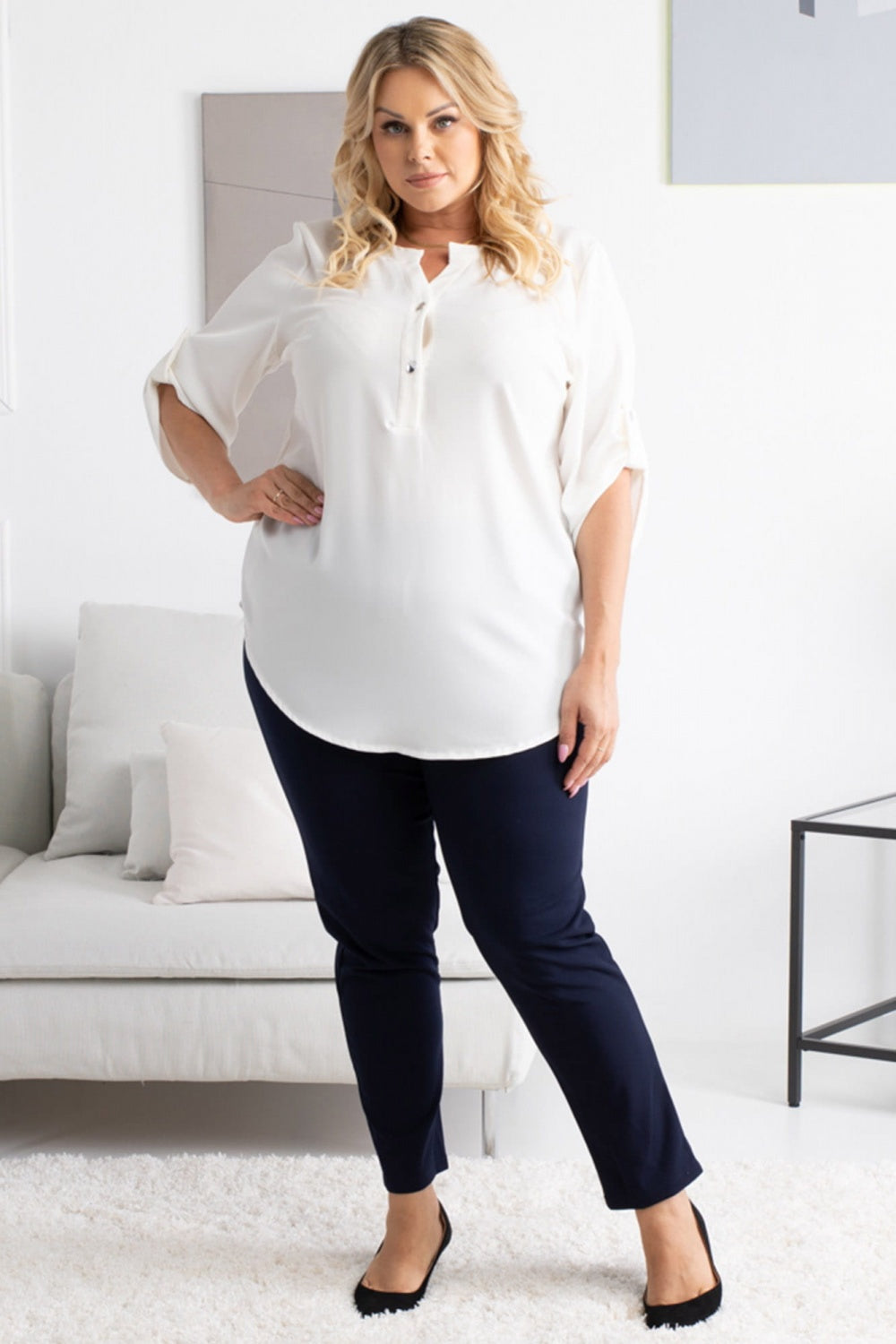 Plus size blouse model 168994 Elsy Style Plus Size Shirts, Blouses, Tunics