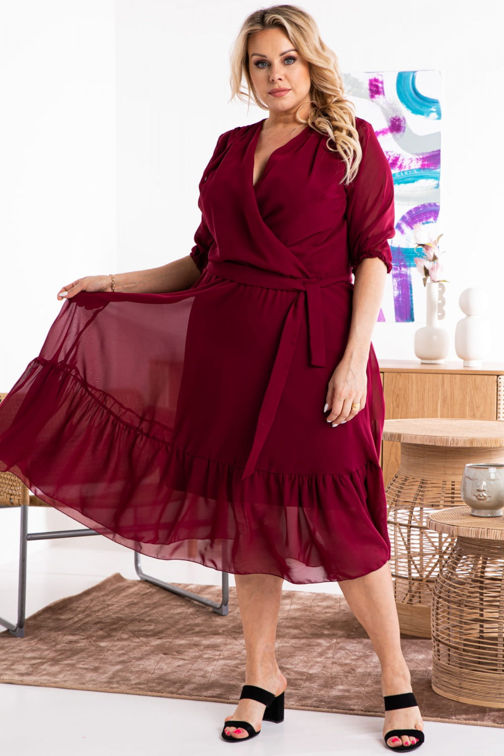 Plus size dress model 168977 Elsy Style Plus size dresses