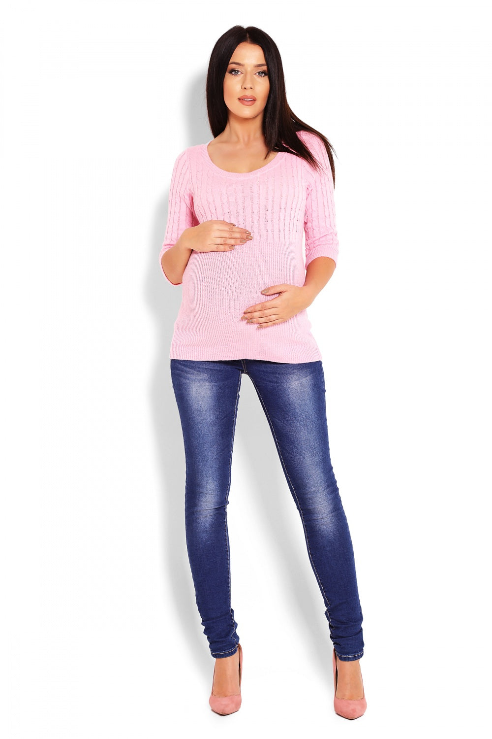 Pregnancy sweater model 123420 Elsy Style Sweaters, Pullovers, Jumpers, Turtlenecks, Boleros, Shrugs