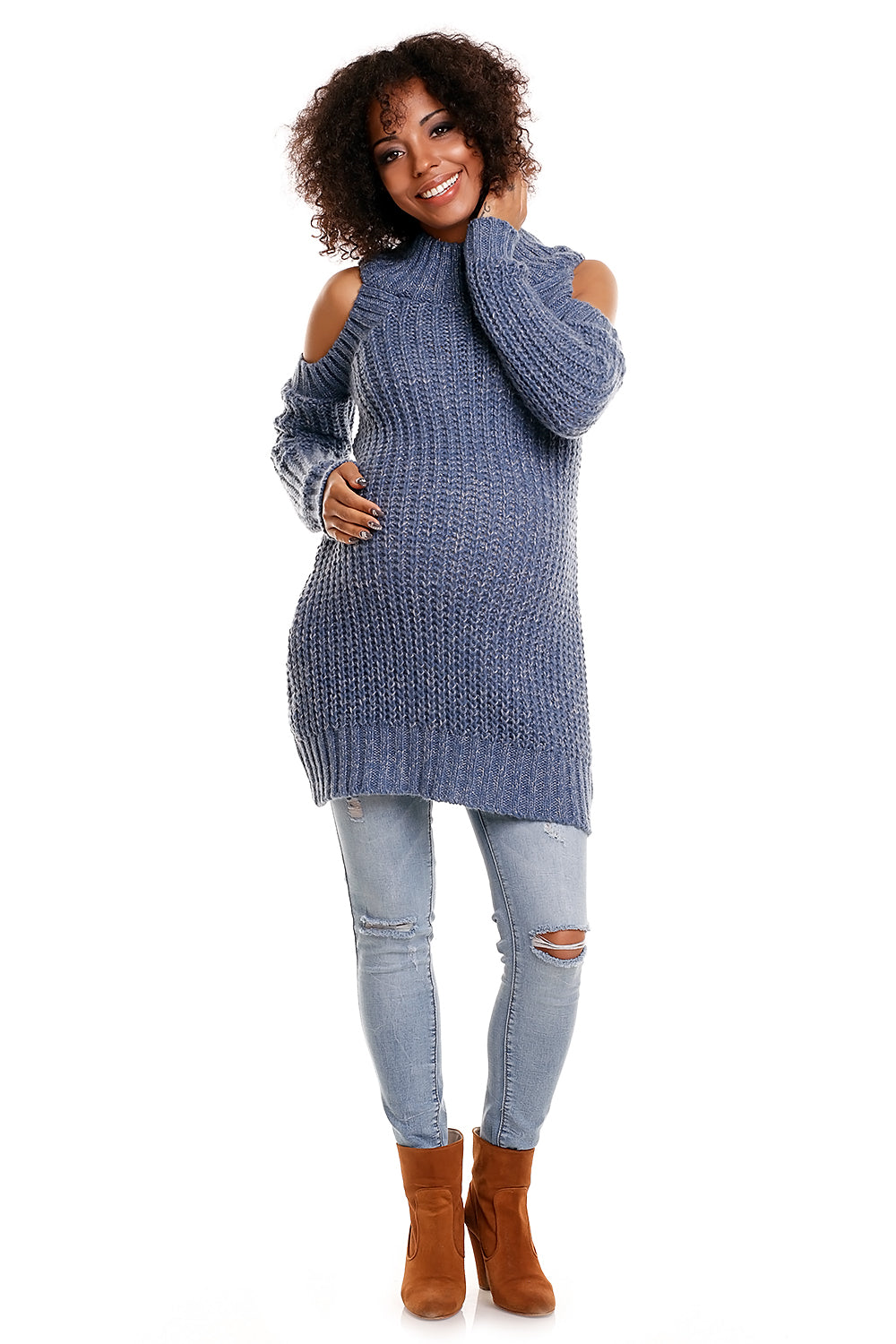 Pregnancy sweater model 84340 Elsy Style Sweaters, Pullovers, Jumpers, Turtlenecks, Boleros, Shrugs