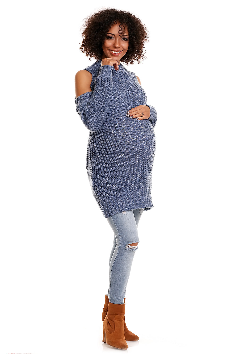 Pregnancy sweater model 84340 Elsy Style Sweaters, Pullovers, Jumpers, Turtlenecks, Boleros, Shrugs