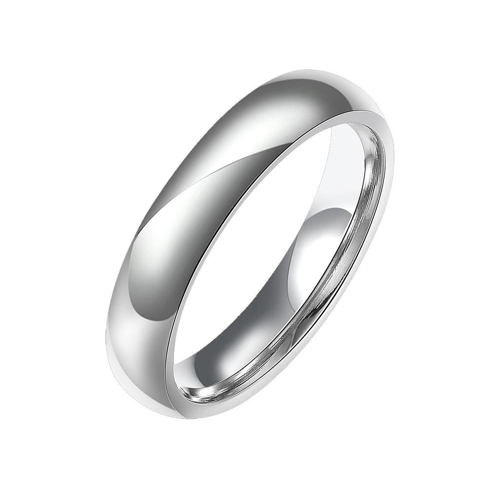 Stainless Steel Comfort Fit Unisex Band Ring Elsy Style Rings