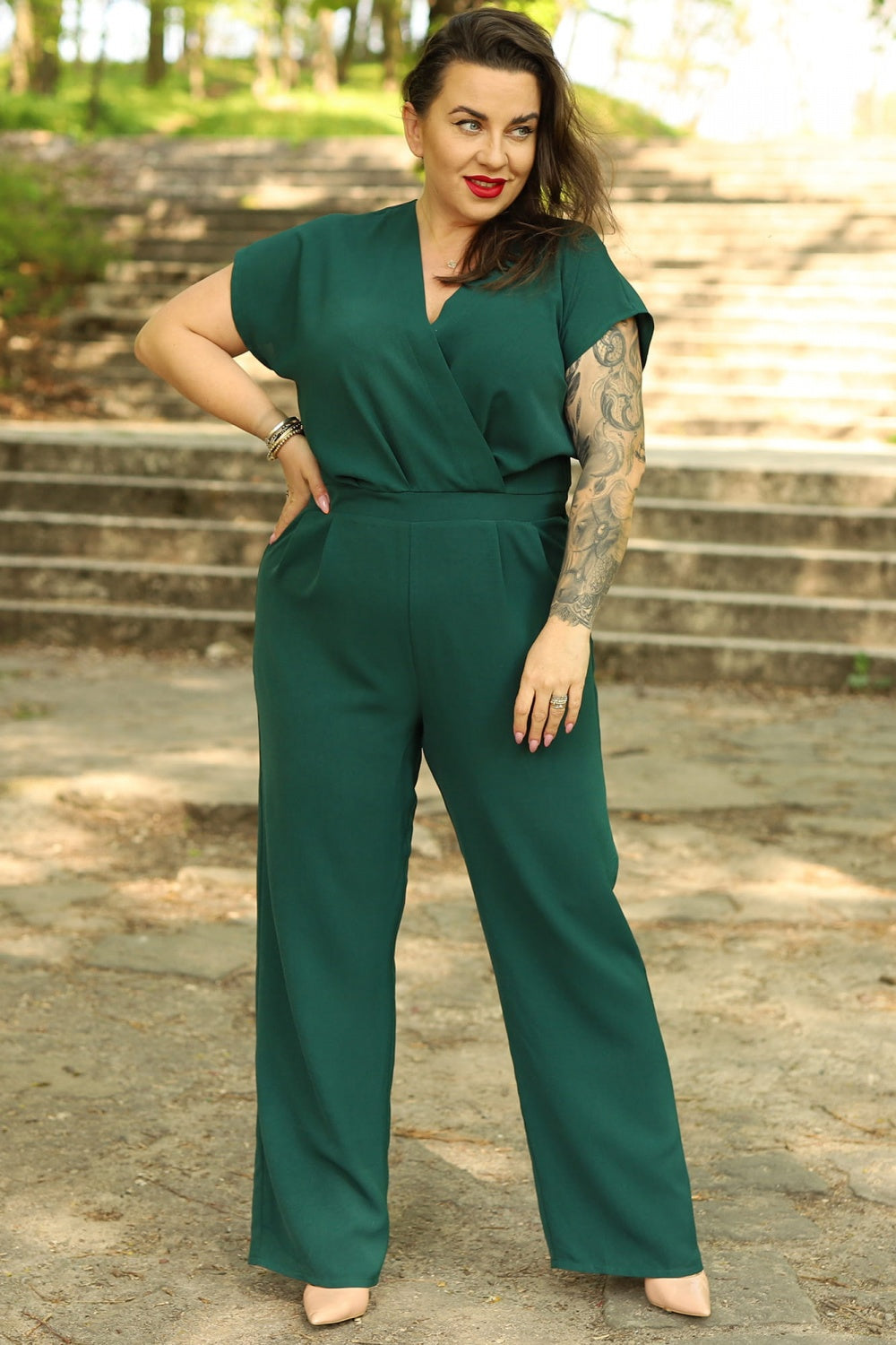 Suit plus size model 169193 Elsy Style Playsuits plus size