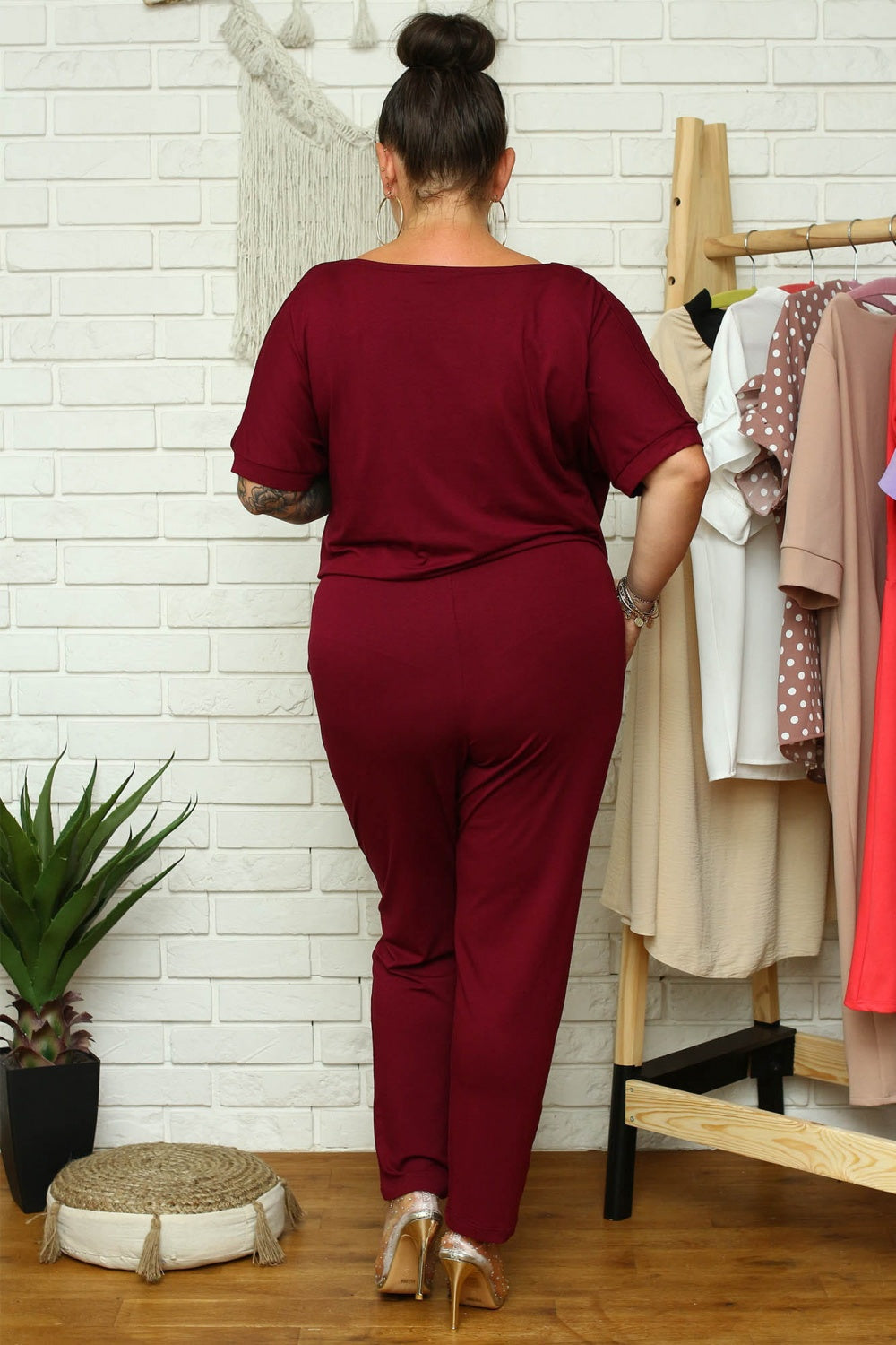 Suit plus size model 169204 Elsy Style Playsuits plus size