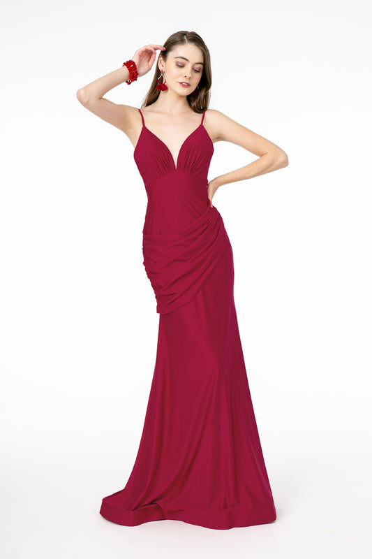 Sweetheart Neckline Jersey Long Dress GLGL1815 Elsy Style PROM