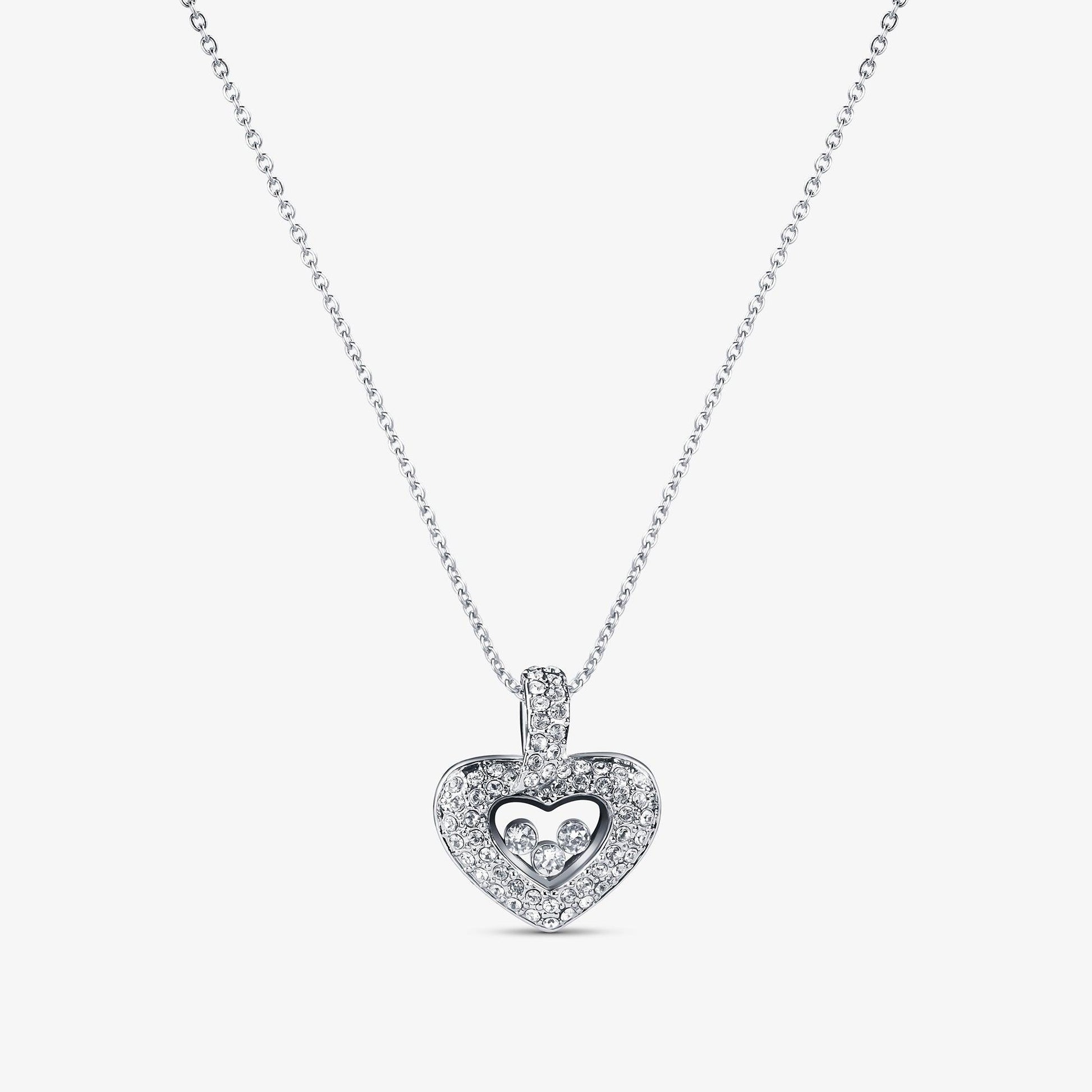 To My Soulmate - I Love You, Forever & Always - Tryndi Floating Heart Necklace Elsy Style Necklaces