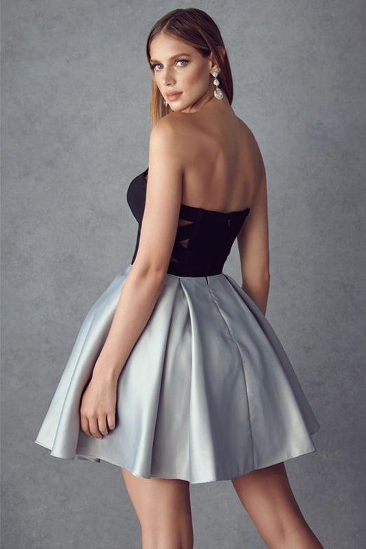 Two Tone Sweetheart Short Cocktail & Homecoming Dress JT829 Elsy Style Cocktail Dress