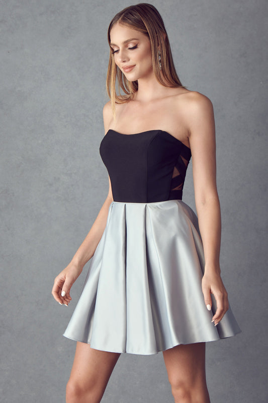 Two Tone Sweetheart Short Cocktail & Homecoming Dress JT829 Elsy Style Cocktail Dress